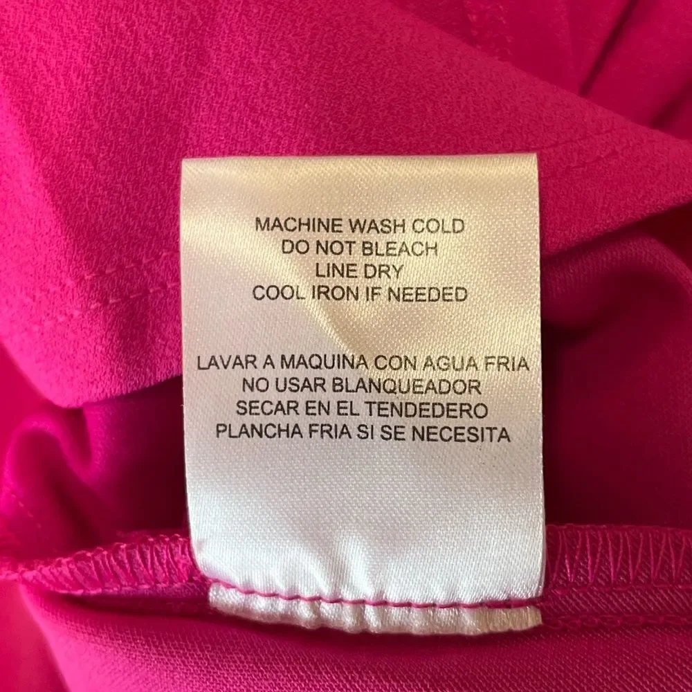 NWT City Studio | Girls‎ Pink Sheath Short V Neck Sleeveless Zipper Dress 17
